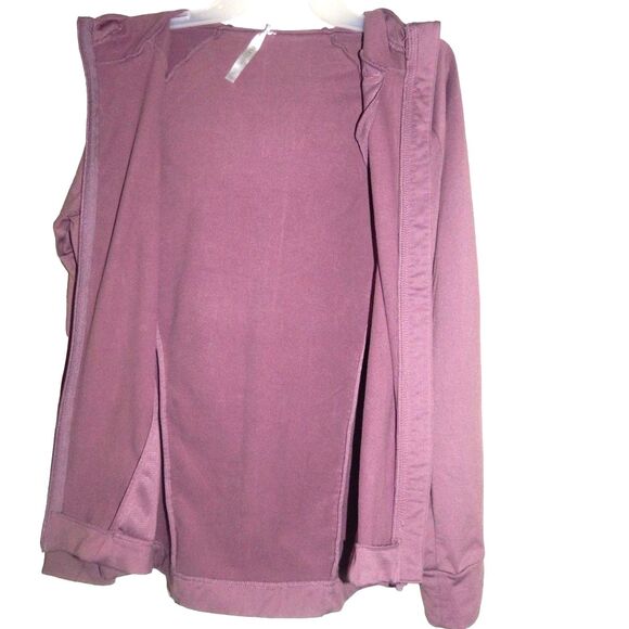 FABLETICS Sammy jacket women's small solid light purple full zip stretch active - Picture 3 of 8